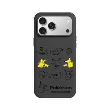 iPhone 17 Pro Max SolidX 黑 - 寶可夢 Pokemon - 皮卡丘動作大集合