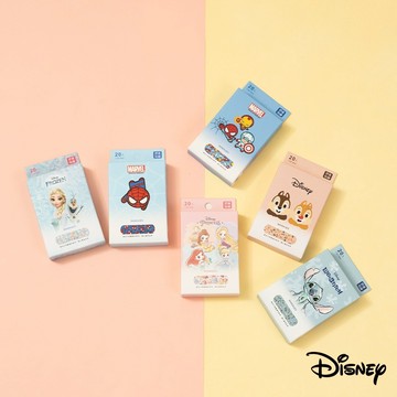 迪士尼｜圖繪滿版OK蹦 冰雪奇緣 史迪奇 蜘蛛人 奇奇蒂蒂 愛麗兒 OK蹦 貼布 醫療用品 WD005 文具旗艦店