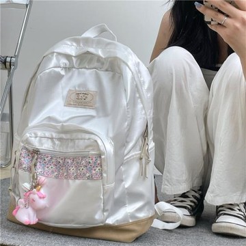 LIKEJON書包女大學生小眾設計ins日系少女雙肩包女大容量電腦背包