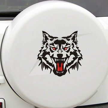 狼頭車貼 車身貼 車貼 適用toyota mazda honda 現代 三菱 suzuki
