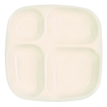 nestique 分隔餐盤  香草色  1個  230 x 230 x 32mm