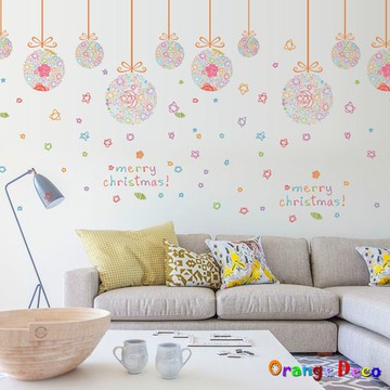 【橘果設計】鈴鐺 聖誕壁貼 聖誕節 耶誕節 無痕背膠 壁貼 牆貼 壁紙 DIY佈置 窗貼 佈置 櫥窗貼 台灣現貨