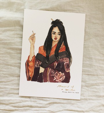 藝伎回憶錄 Memoirs of a Geisha 初桃Hatsumomo /電影插畫明信片