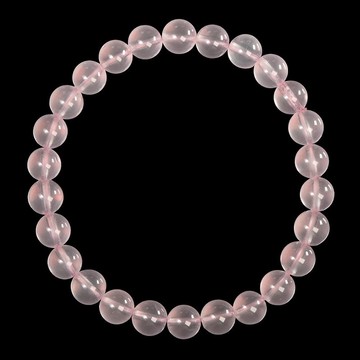 【正佳珠寶】粉晶 頂級透體星光粉晶 6.8-7.3mm 粉晶手珠