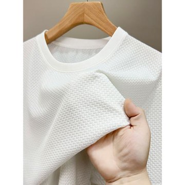 12XL涼感速干冰絲短袖t恤男外穿兩件套半截袖加肥加大短褲兩件套