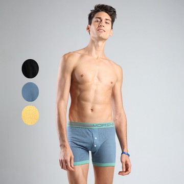 【MORINO】(3入組)經典緹花平口褲