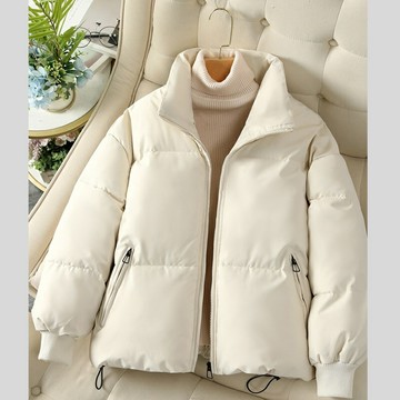 現貨+預購 羽絨棉外套夾棉夾克-保暖韓版短款小個子休閒女外套4色m1ae8【獨家進口】【米蘭精品】