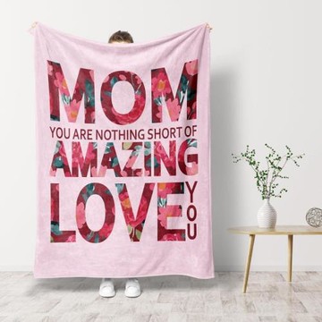 外貿出口跨境毯子自營工廠直銷可代發 一件diy亞馬遜字母禮物