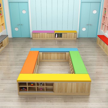 公司貨 免運速發 幼兒園換鞋凳式小鞋柜組合長條室內沙發凳一體式儲物舞蹈定制鞋柜 快速出貨 兒童家具 幼兒家具