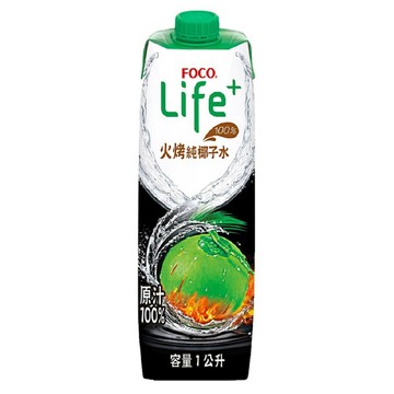 【蝦皮直營】FOCO 火烤100%純椰子水 1L 果汁 椰子水 飲料