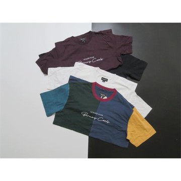 澳洲街頭潮牌素款拼色chill風度假圓領短袖T恤滑板沖浪運動tee