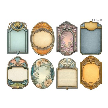 【9 月新品】20-147-0219 裁斷式紙張 幻想復古浪漫喫茶