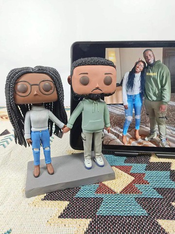 客製化3D人像公仔 訂製手工Funko Pop情侶父母夫妻結婚週年禮物
