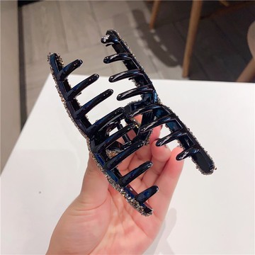 水鉆抓夾發夾女后腦勺鯊魚頭發夾子大號網紅發卡年新款發量多