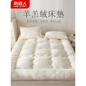 羊羔絨床墊軟墊家用冬季加厚學生單人宿舍牛奶絨鋪底床褥墊子墊被