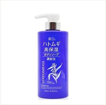 潼漾小舖 日本熊野 kumano 麗白 薏仁 高保濕沐浴乳 600ml
