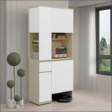 3尺掃地機收納櫃 玄關櫃 屏風櫃 置物櫃 【163A39101】Leader傢居館163-N225+N226+N227+N228