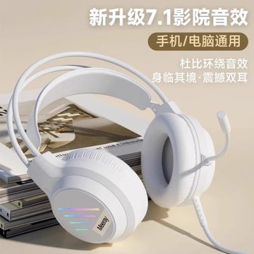 電腦耳機頭戴式帶麥克風話筒有線筆記本臺式網吧電競游戲專用耳麥