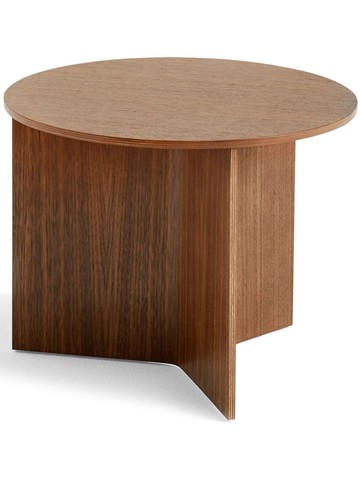 HAY - Slit wooden round table - unisex - Wood - One Size - Brown
