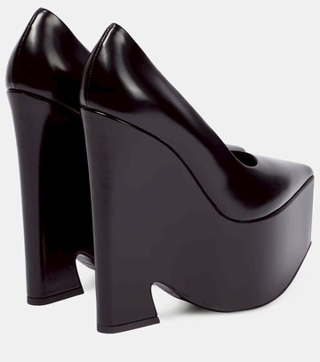 Versace Tempest leather platform pumps