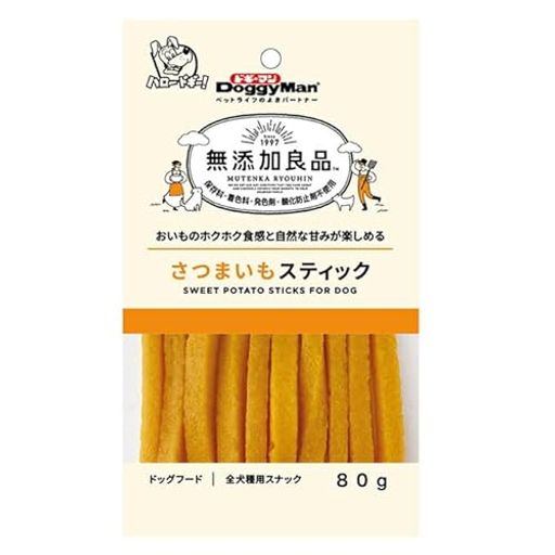 まとめ買い）ドギーマン 無添加良品 さつまいもスティック 80G