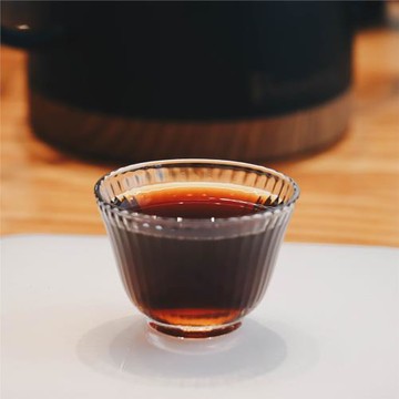 喝日曬埃塞都更甜了 復古豎條紋小號透明玻璃手沖單品精品咖啡杯