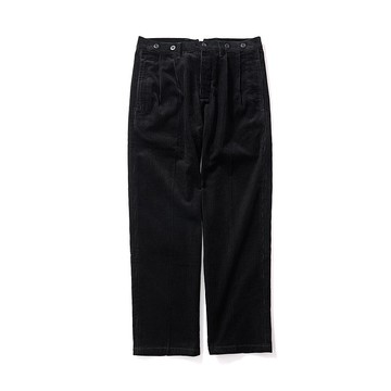 French Corduroy Trousers - 黑色 Black