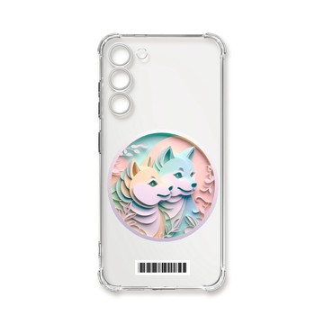 S23 系列殼 TRON 三星 S23 PLUS 可愛紙雕柴犬  載具 四角防摔殼 手機殼