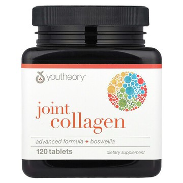 Youtheory, 關節膠原蛋白，高級配方+乳香，120 片