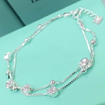 925純銀手鍊 手環-俐落大方時髦設計情人節生日禮物女飾品73dp119【獨家進口】【米蘭精品】