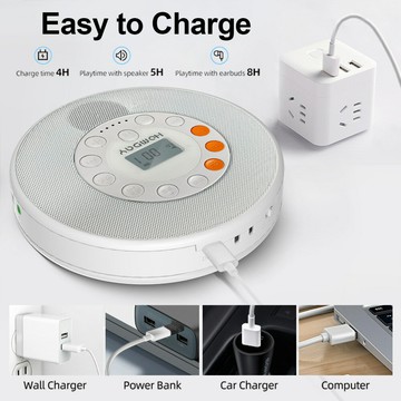 CD機 音響CD機 家用CD播放機 cd機隨身聽MP3音樂光盤專輯迷你便攜式CD播放機專供光碟