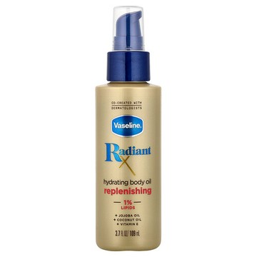Vaseline, RadiantX，保濕身體油，3.7 液量盎司（109 毫升）