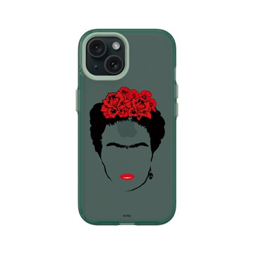 iPhone 15 Clear 憂墨綠 - Frida Kahlo - 卡蘿的輪廓