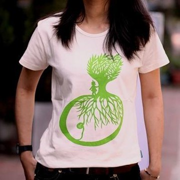 【福利品】有機棉 大地剪紙 -誕生 中性版/女版 短袖