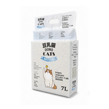 DORO CATS 日式豆腐貓砂((活性碳))7L 相信好品質 ECO環保天然 可沖馬桶 純豆製作 不怕誤食