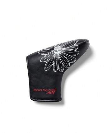 MARDI MERCREDI L型推桿套 黑色 經典小雛菊 高爾夫球系列 BLADE PUTTER COVER DUO FLOWERS
