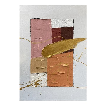 御畫房 當代國家級展覽畫家 抽象系列手繪油畫70×100cm(DB-106)