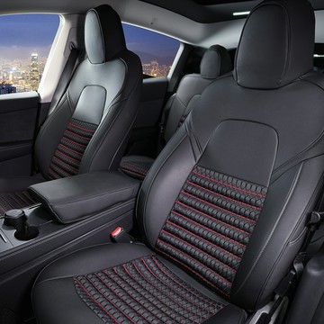 ANBORTEH 安伯特 特斯拉麥飯石椅套 Model Y專用  黑色  1個