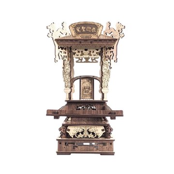 DIY材料包-廟宇系列-武轎DV 木頭模型 宮廟 轎子模型 模型 禮物