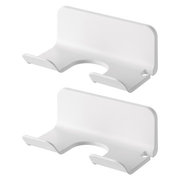 懶角落 浴室壁掛吹風機架 60 x 13 x 10cm  白色  2個