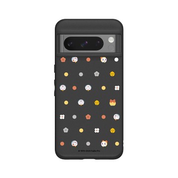 Pixel 8 Pro SolidSuit 黑 - 哆啦A夢 Doraemon - 和風小花款