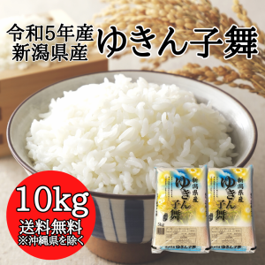 令和5年産】新潟県産 ゆきん子舞 10kg （5キロ×2袋）  米 10キロ 送料無料 精米 令和5年 10kg お米 10k