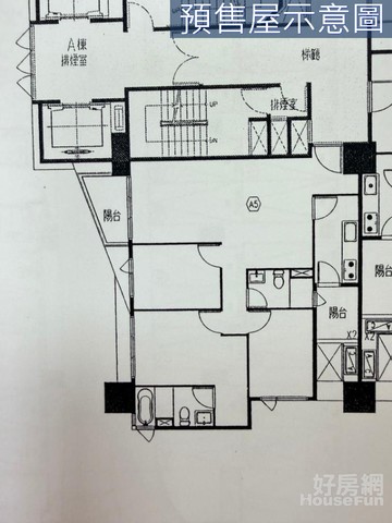 大陸工程西門大院A5棟高三房B3平車｜台南市北區西門路四段