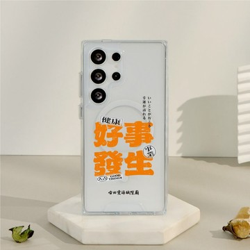霞海城隍廟好事發生防摔透明SAMSUNG手機殼