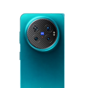 o-one 【小螢膜】vivo X Fold6 精孔鏡頭保護貼 輕薄抗擊 輕微刮痕自動修復 Carbon 碳纖維材質(兩入組)
