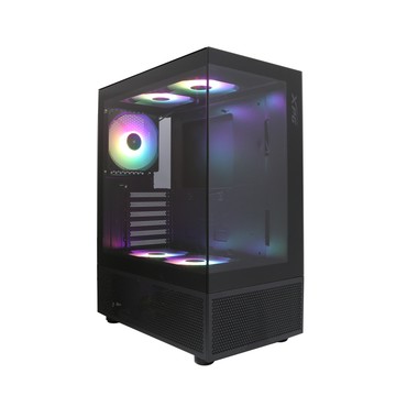 XPG 威剛 INVADER X MINI Black ATX電腦機殼(黑色)