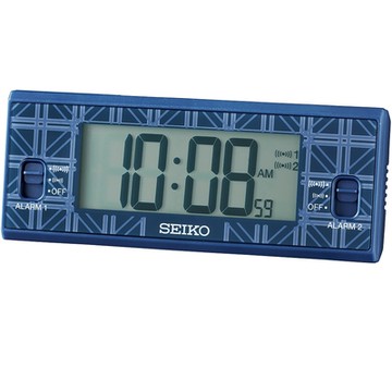 SEIKO 精工 溫溼度顯示 貪睡電子鬧鐘 桌鐘 QHL099L_SK045