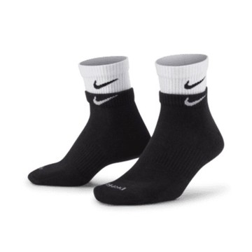 Nike Evryyday 黑白 小勾 雙層 運動配件 襪子 DH4058-011