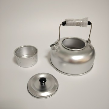 戶外便攜鋁茶壺野外咖啡壺露營野餐燒水壺登山垂釣野炊野營泡茶壺 鑫弘-戶外運動