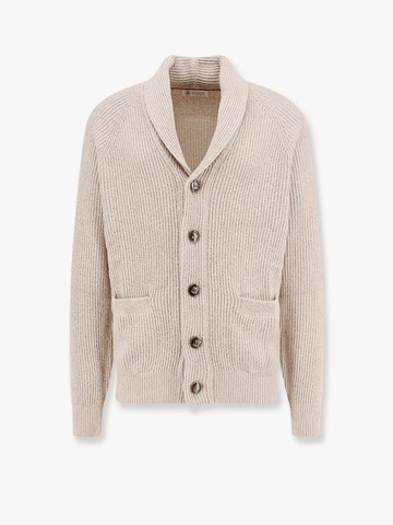 Cotton cardigan with logoed buttons - BRUNELLO CUCINELLI - gender_Man
